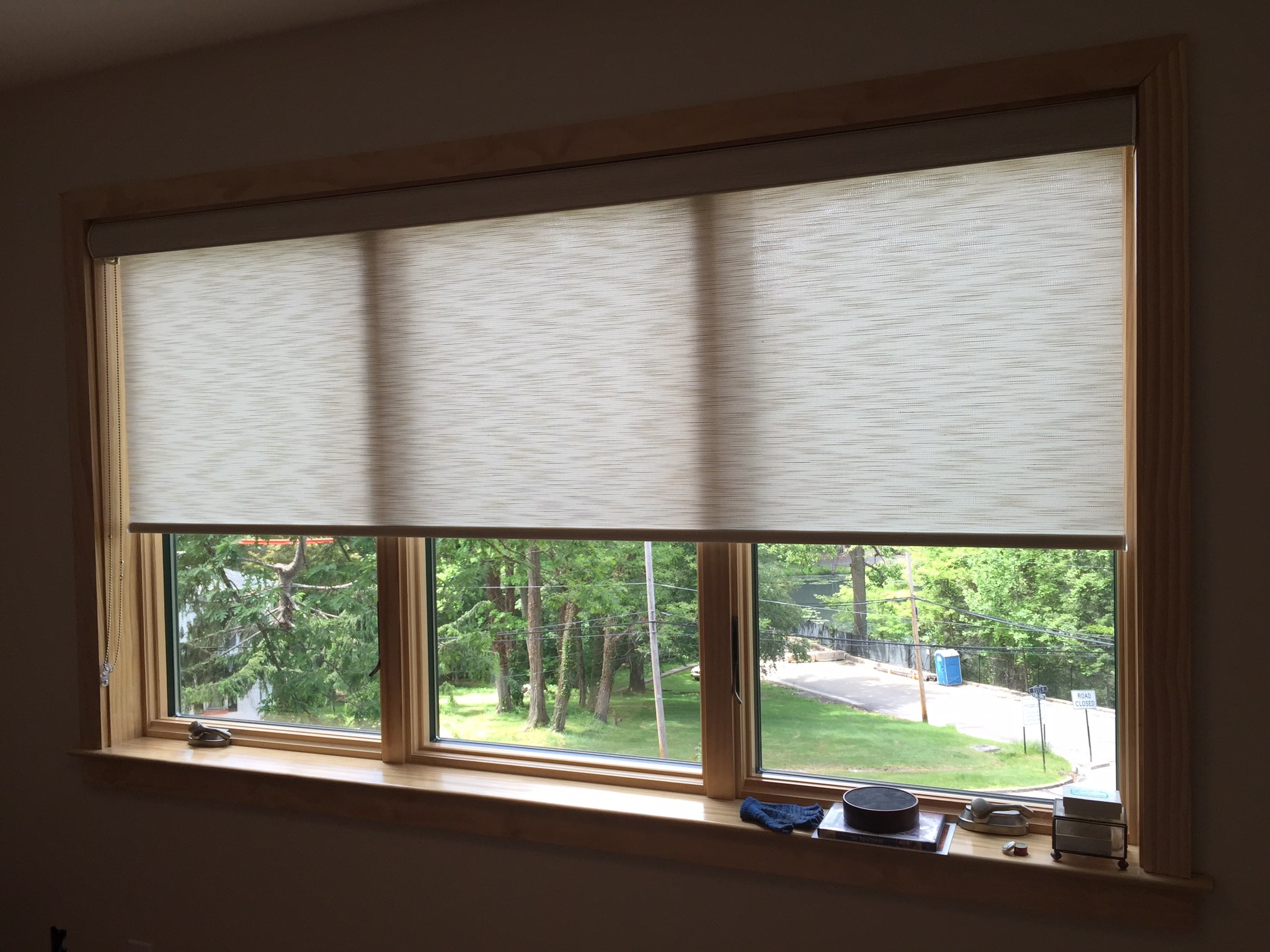 roll up blinds living room